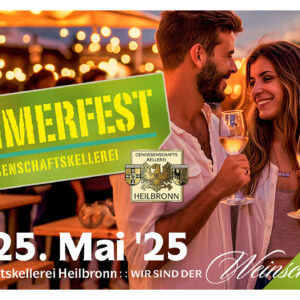 Kaffee und Kuchen beim Sommerfest der Genossenschaftskellerei